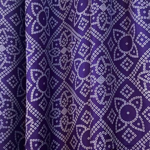 Pure Silk Purple Bandini Print Dupatta