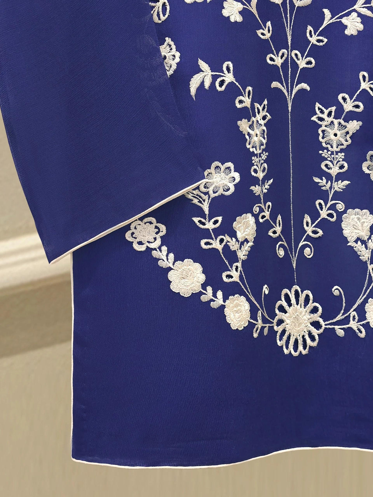 Agha Noor 3 Piece Pure Cotton Net Embroidered Suit
