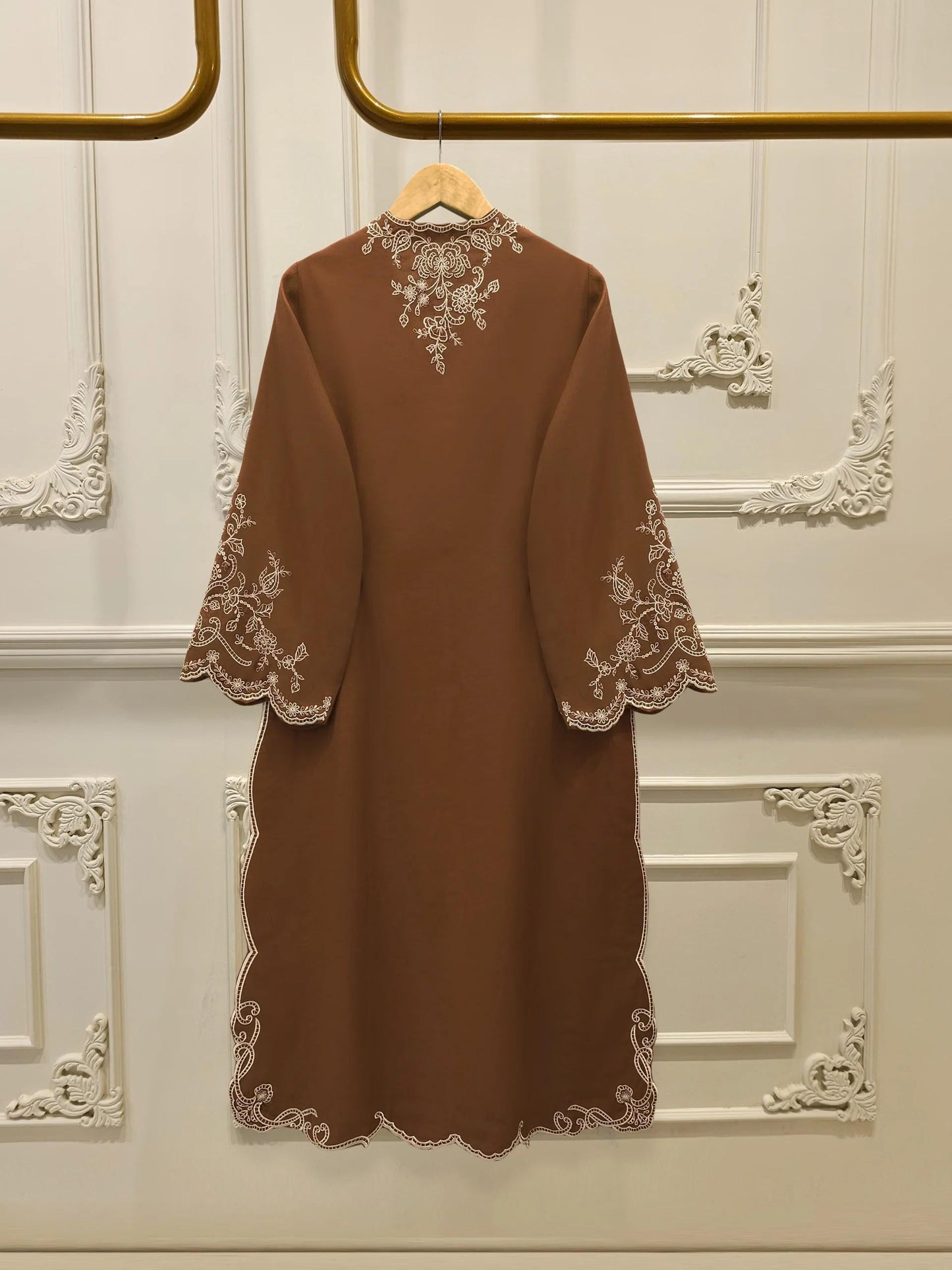 Embroidered Kora Cotton Suit with Raw Silk Pants - Agha Noor 2 Piece