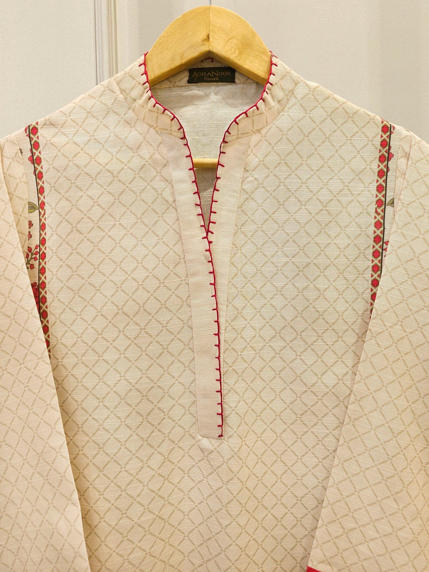 Agha Noor 2 piece - Printed Khaddar (Khaadi) Suit