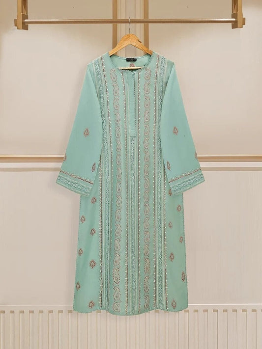 Agha Noor 2 piece - Embroidered Lawn Suit - Ferozi
