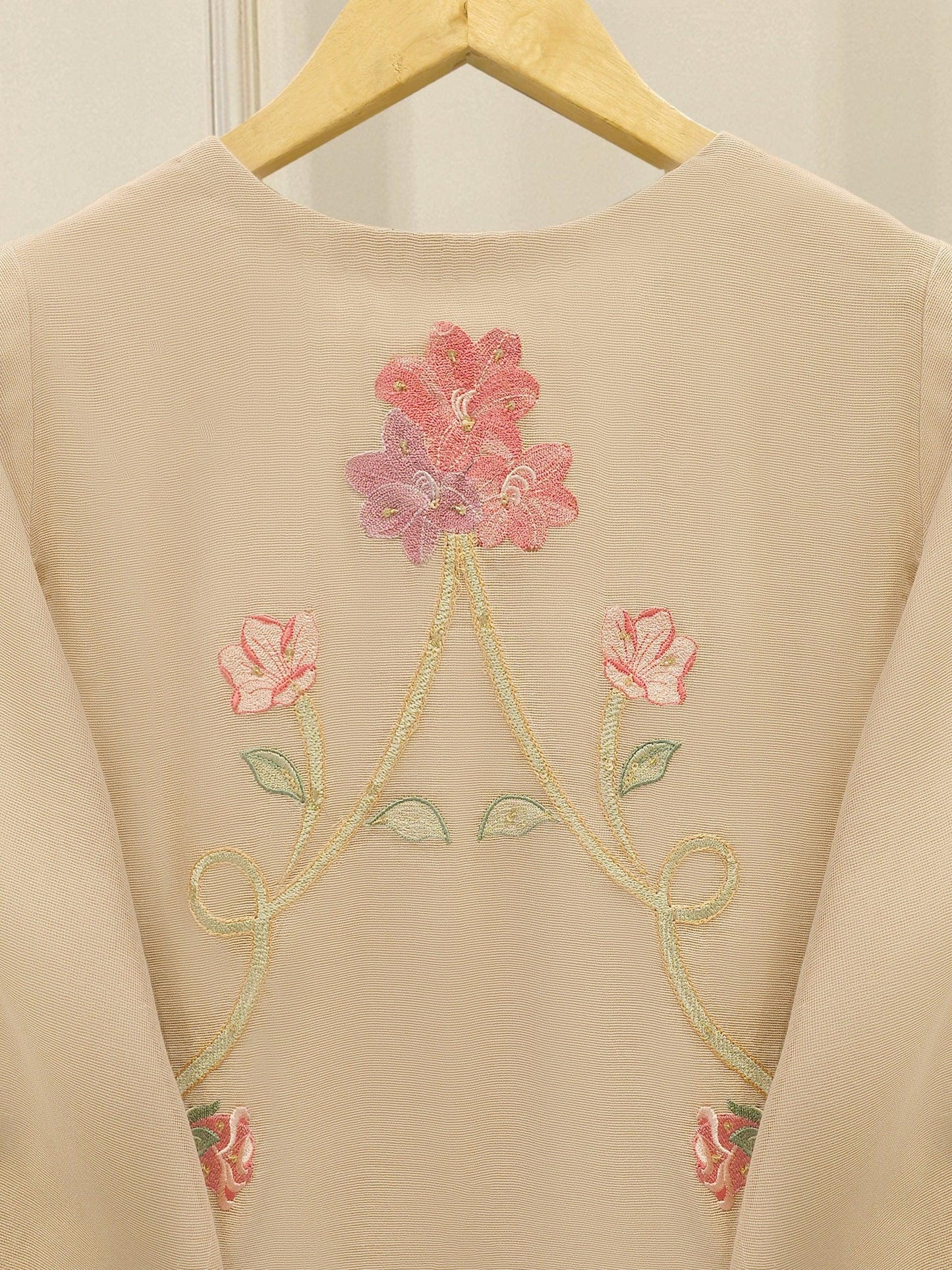 Agha Noor 3 Piece - Pure Embroidered Cotton Net Suit - Raw Silk Pants; Organza Dupatta