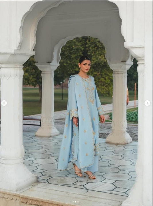 Embroidered Khaddar (Khaadi) Suit - 3 Piece Agha Noor
