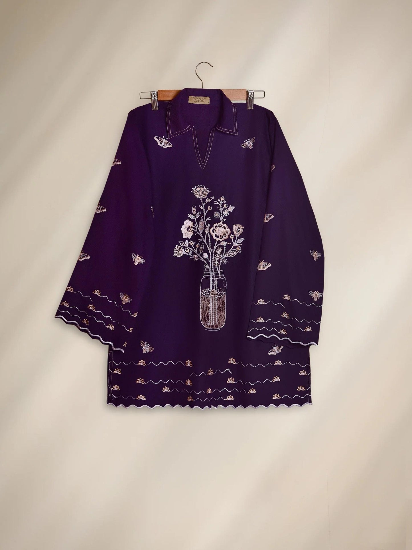 Agha Noor 2 piece - Embroidered Premium Quality Marina Co-ord Set
