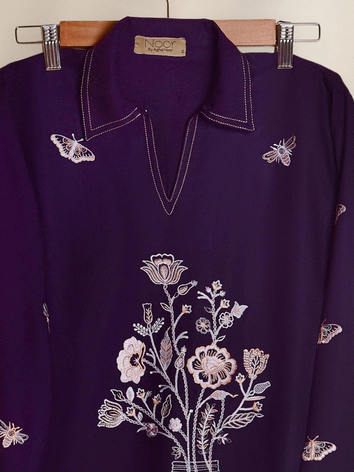 Agha Noor 2 piece - Embroidered Premium Quality Marina Co-ord Set