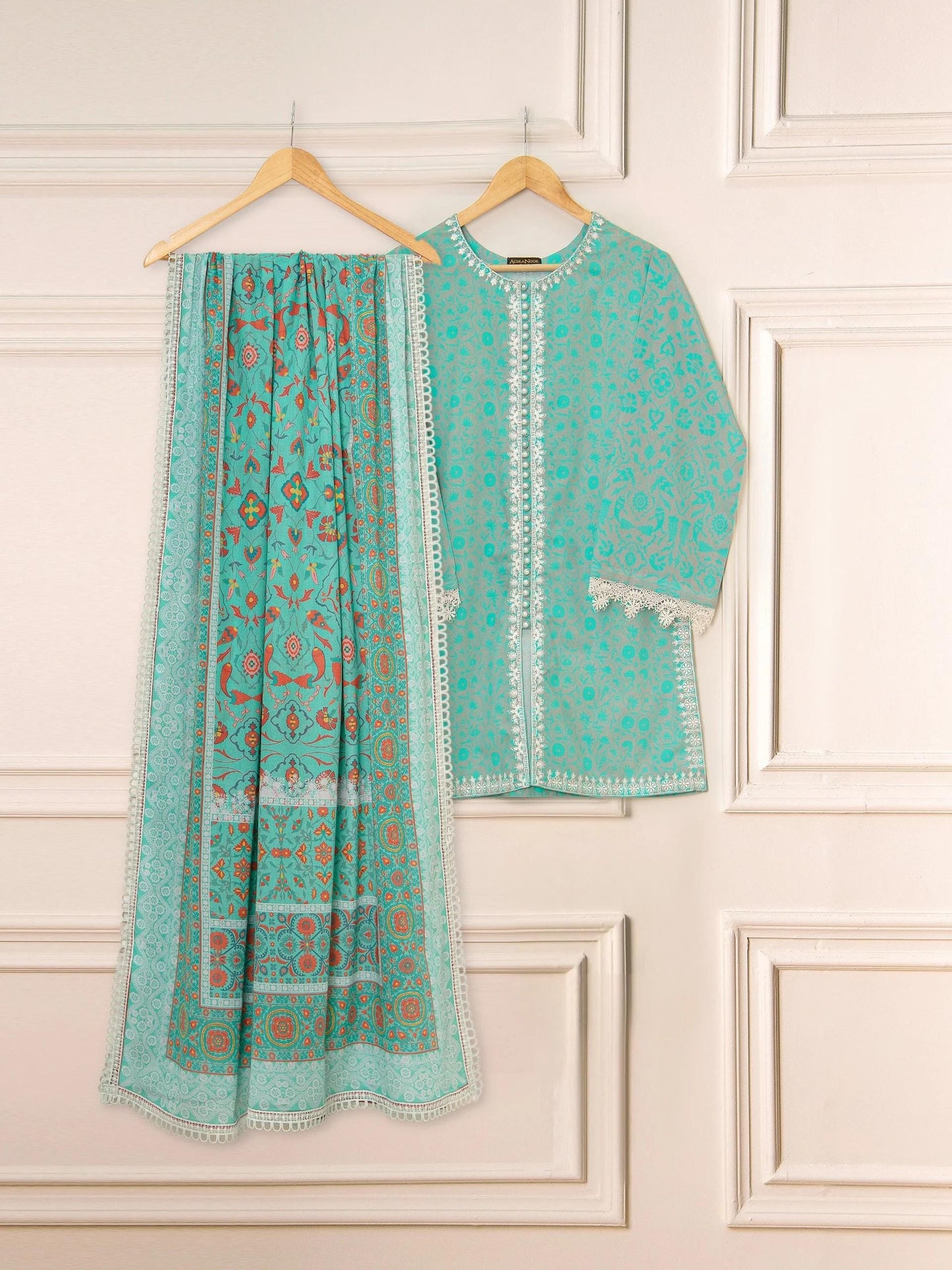 Agha Noor 3 Piece Printed Lawn Suit