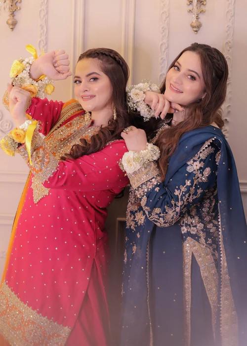 3 Piece Golden Embroidered Farshi Shalwar Chiffon and Raw Silk Suit