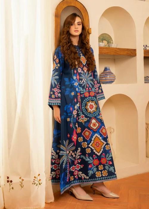 Printed Kaftan with Sleeves - 1 Piece