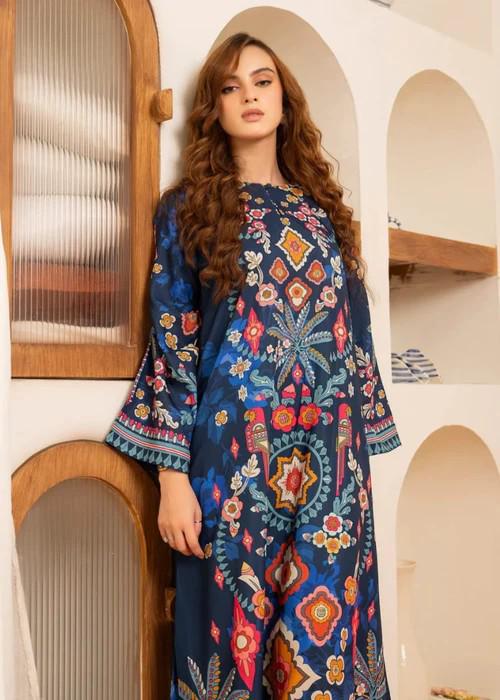 Printed Kaftan with Sleeves - 1 Piece