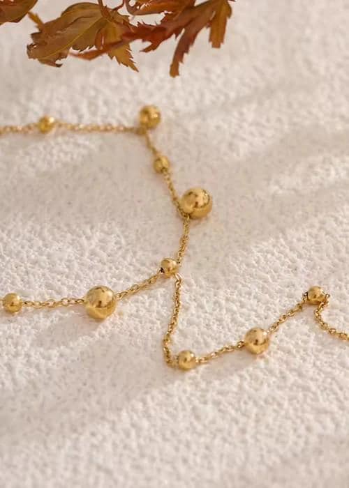 Trendy Back of Hand Chain Gold Color Finger Bracelet - Adjustable