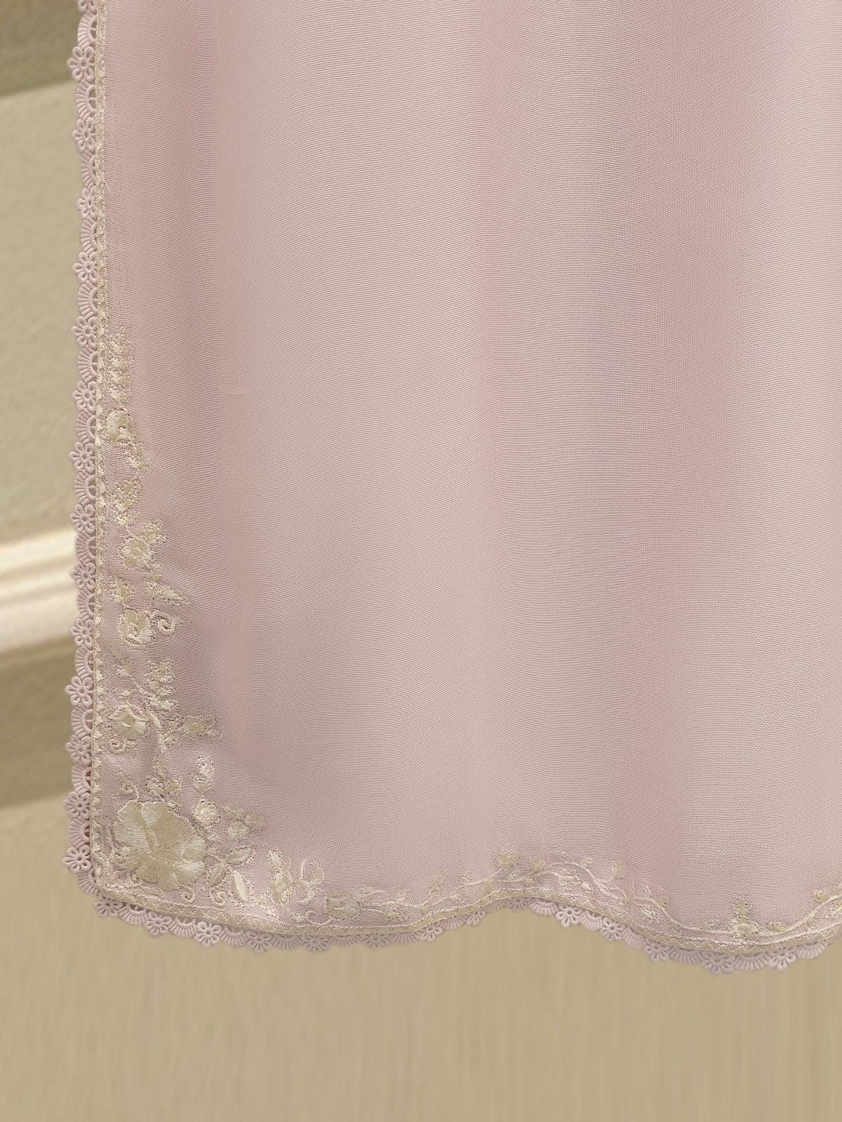 Agha Noor 3-Piece Embroidered Cotton Net Suit - Lilac