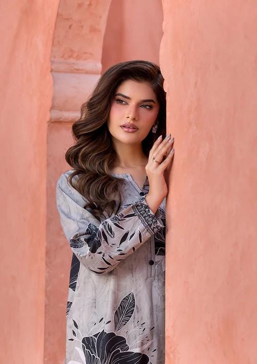 2 piece - Pakistani Designer Lawn Kurta Suit