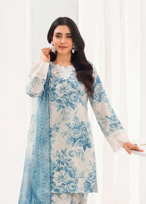 3 piece - Farshi Shalwar Summer Lawn Suit - Manaar Dupatta