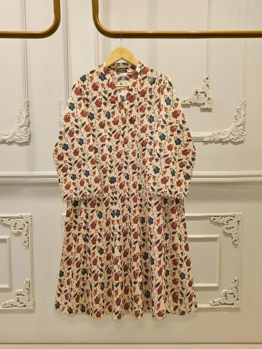 Aghanoor 2 piece Printed Lawn Frock Suit
