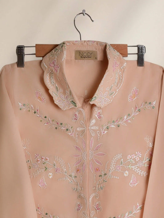 Agha Noor 2 piece - Embroidered Premium Quality Summer Lawn Co-Ord Set