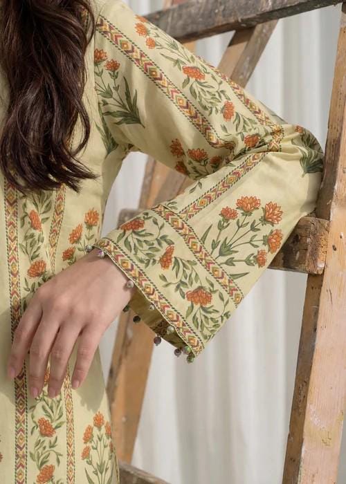 2 Piece Printed Cotton Summer Kurta Shalwar Suit
