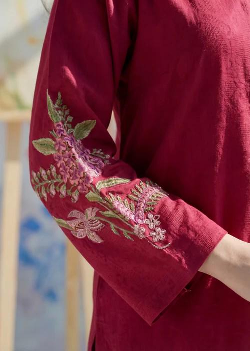 2 Piece Embroidered Lawn Summer Kurta Set - Palazzo Pants