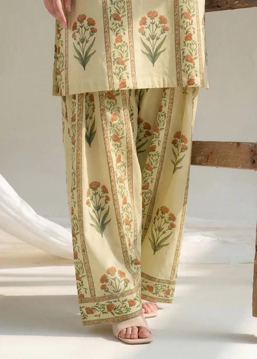 2 Piece Printed Cotton Summer Kurta Shalwar Suit