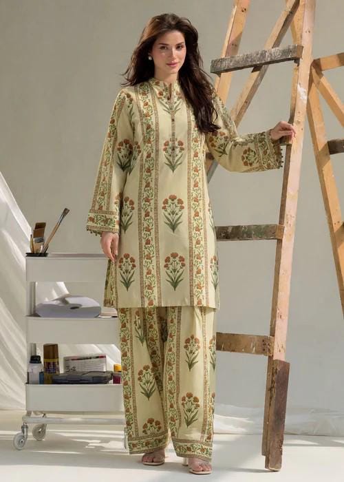 2 Piece Printed Cotton Summer Kurta Shalwar Suit