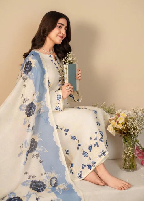 3 piece - Embroidered Summer Lawn Suit