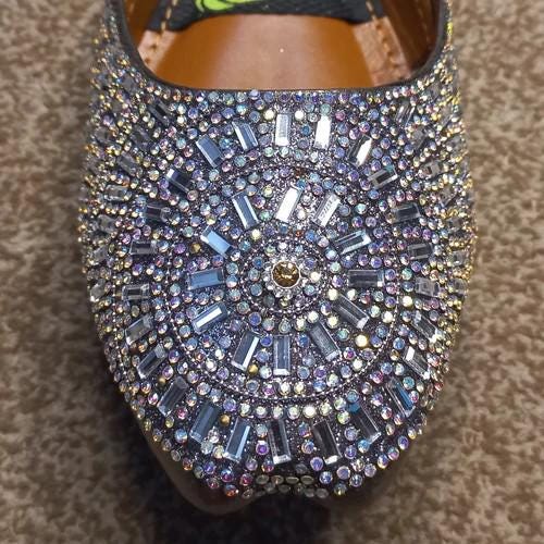 Khussa in Silver (Mirror Work) - US Size 8.5 - 9