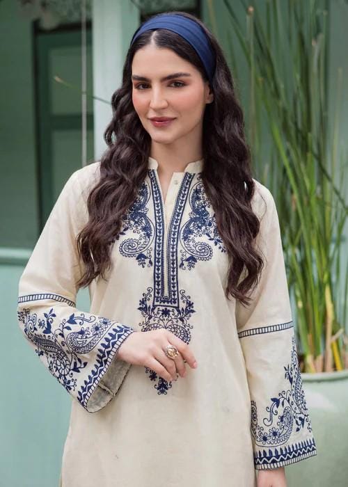 2 Piece Embroidered Lawn Summer Kurta Set