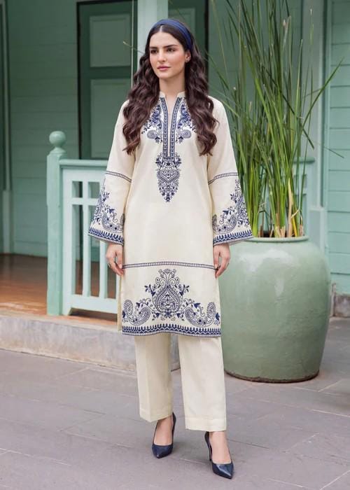 2 Piece Embroidered Lawn Summer Kurta Set
