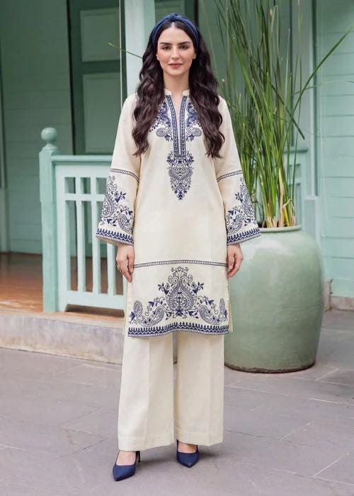 2 Piece Embroidered Lawn Summer Kurta Set