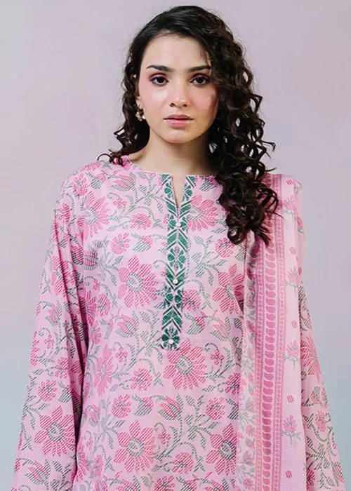 3 piece - Summer Lawn Cotton Kurta Suit