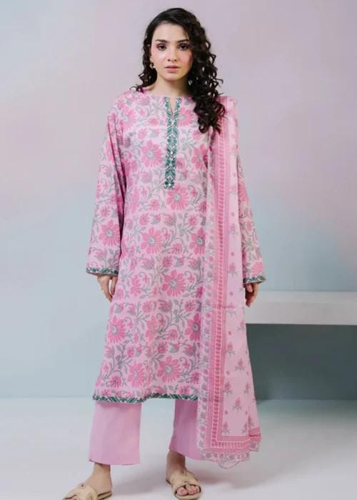 3 piece - Summer Lawn Cotton Kurta Suit