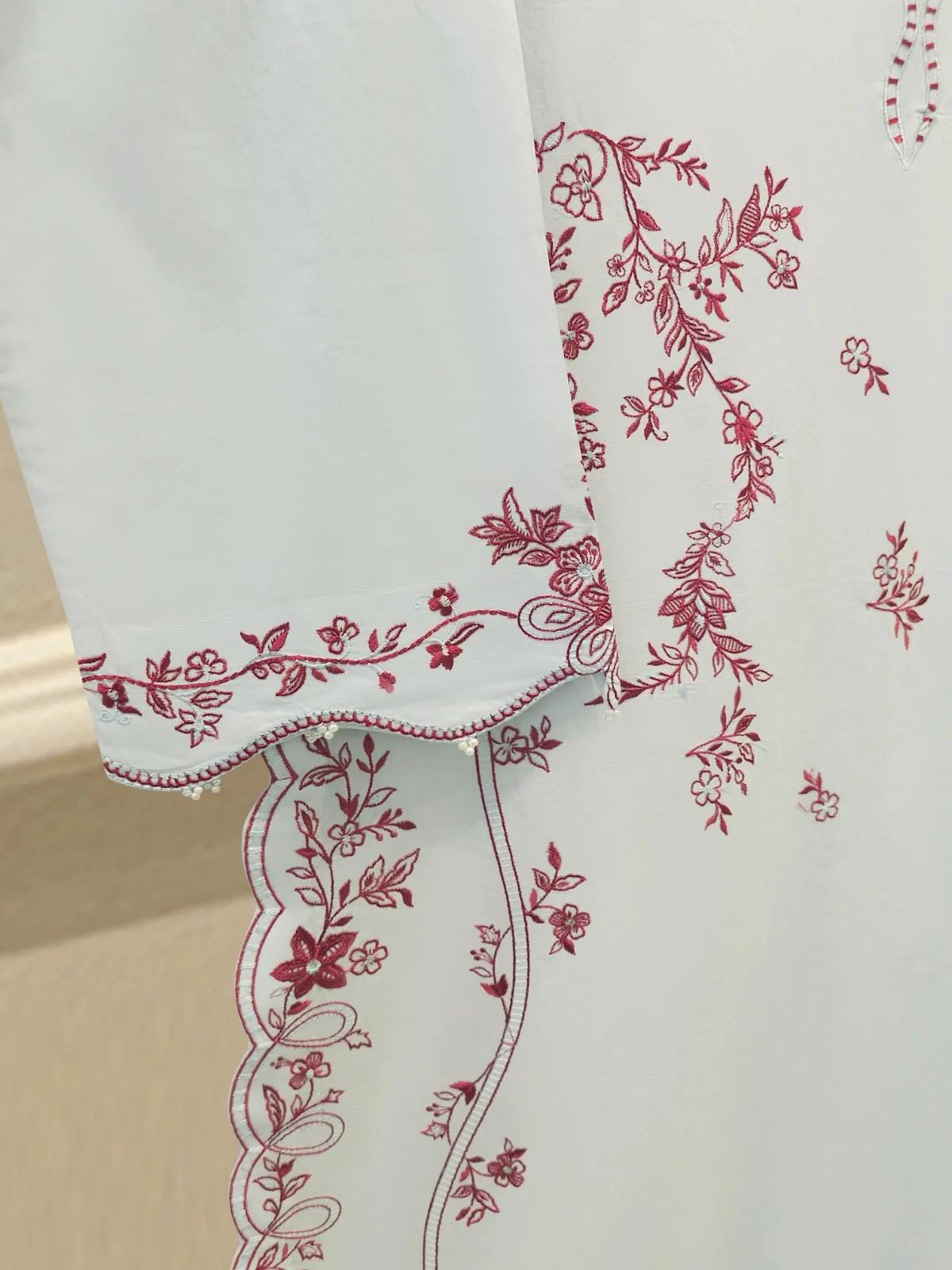 Agha Noor 2 piece - Embroidered Cambric Suit - Sky Blue
