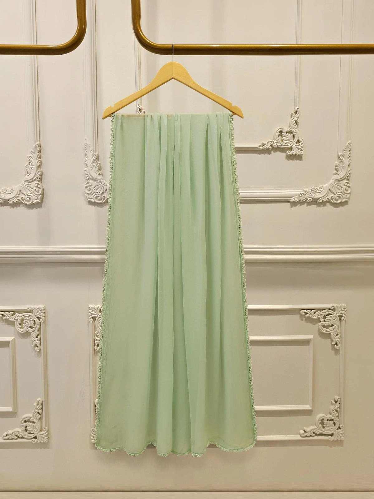 3 Piece - Pure Embroidered Cotton Net Suit - Lining In The Sleeves Too!