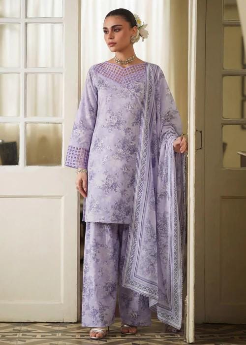 3 piece - Pakistani Designer Summer Farshi Shalwar Lawn Suit
