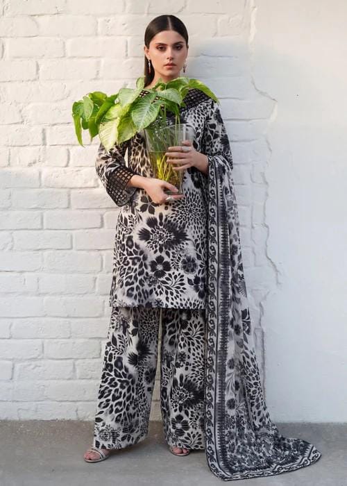 3 piece - Farshi Shalwar Lawn Cotton Suit