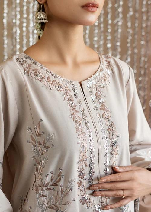 Embroidered Lawn Kurta Farshi Shalwar Suit - 2 Piece