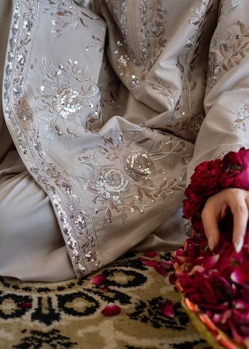 Embroidered Lawn Kurta Farshi Shalwar Suit - 2 Piece