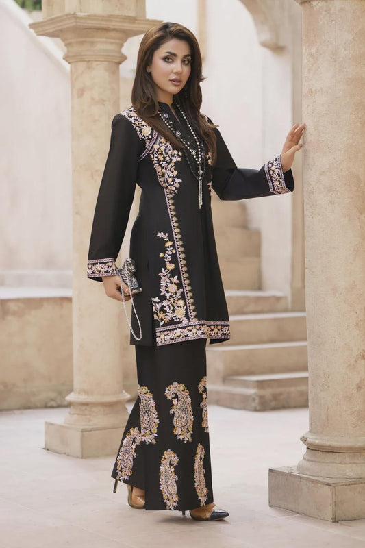 2 Piece Embroidered Lawn Short Kurta Set