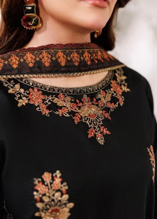 3 Piece Embroidered Gharara Suit