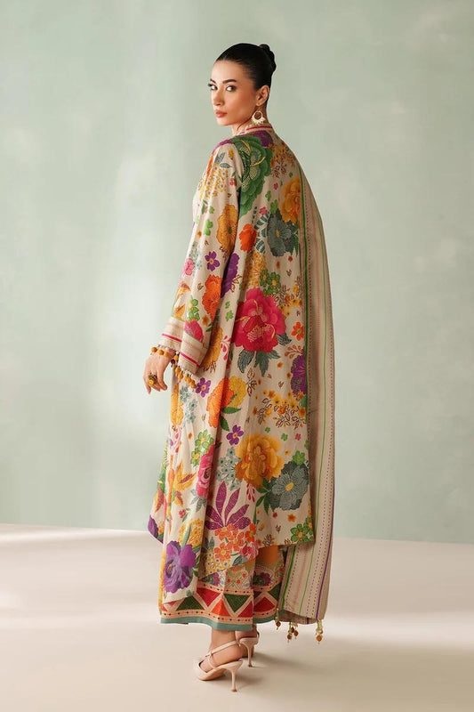 Baroque Printed Viscose Silk Suit - 3 Piece