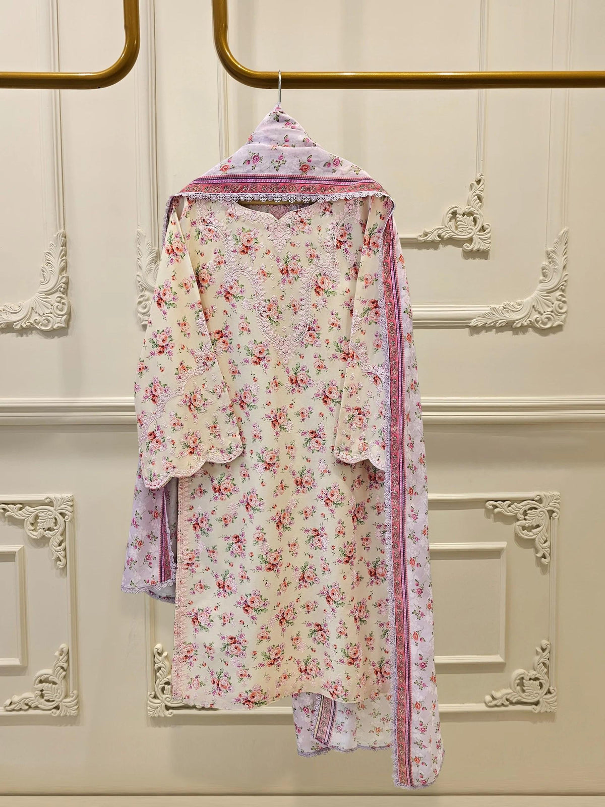 Agha Noor 2 piece - Digital Printed Lawn Suit