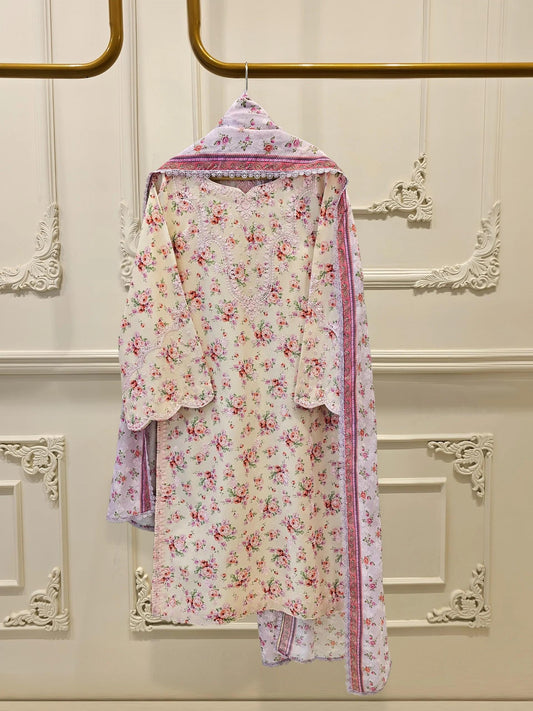 Agha Noor 2 piece - Digital Printed Lawn Suit